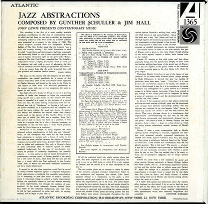 John Lewis (2) - Jazz Abstractions