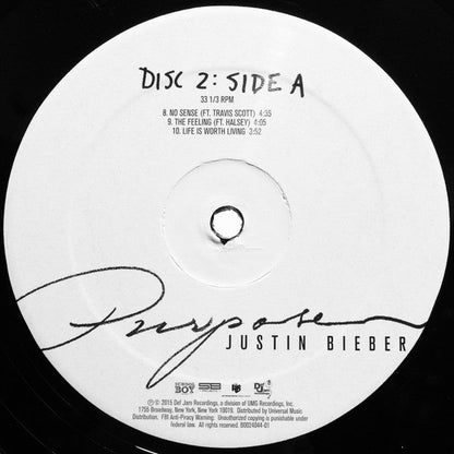 Justin Bieber - Purpose (LP) [US] 1st (Mint (M))