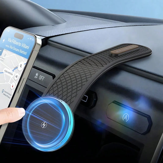 Keai Car Magnetic Wireless Charger, 15W Fast Charging Holder Compatible With IPhone 17/16/15/14/13/12 Pro Max, For MagSafe Car Phone Mount Charger With Bendable Arm For Dashboard/Windscreen