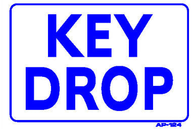 KEY DROP SIGN, AP-124
