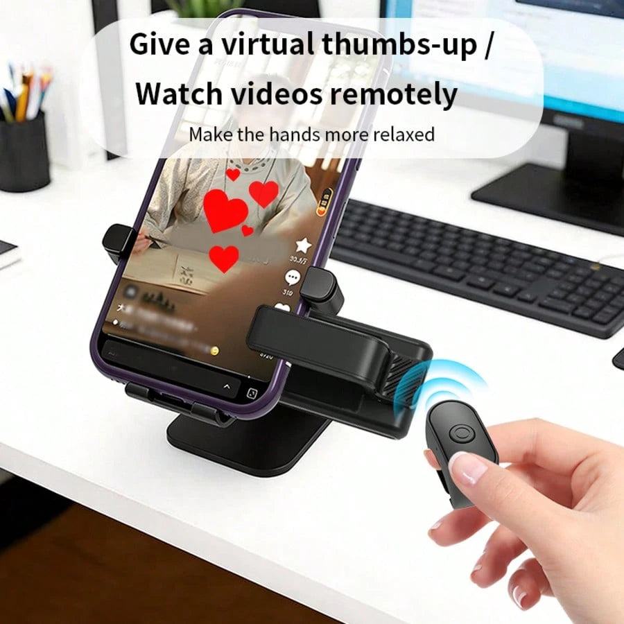 Kindle Page Turner Ring, Compatible With Kindle Paperwhite/Oasis/Scribe, Bluetooth-Free Clip-On Kindle Remote, Camera Remote For IPhone And Tablets, Compatible With Thick Protective Cases