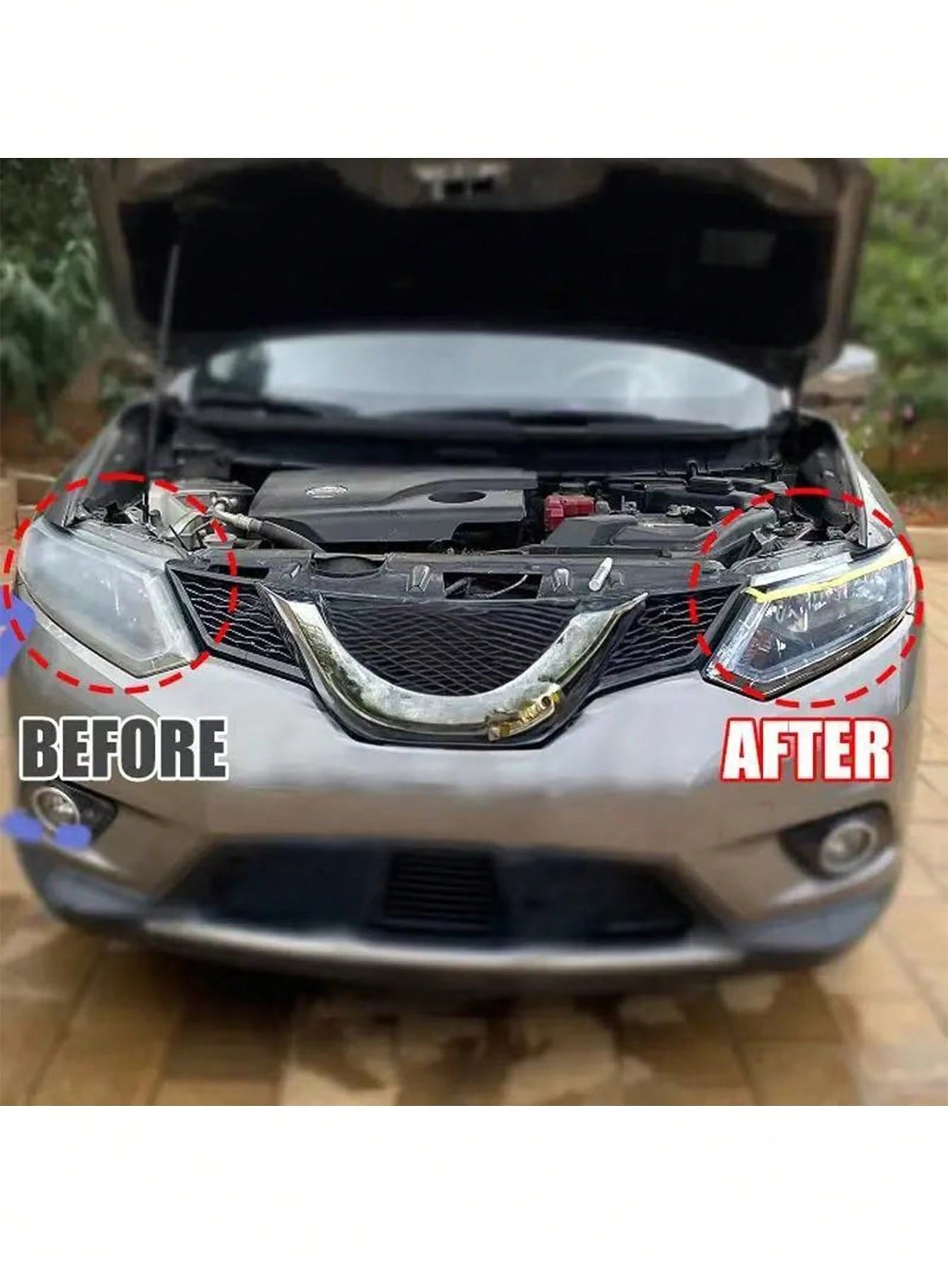 KineShineX Car Headlight Cleaner, Headlight Repair Fluid For Cars, Motorcycles, Electric Vehicles, And Trucks; Prevents Headlight Covers From Oxidizing And Yellowing; Car Wash Liquid; Car Parts; Make