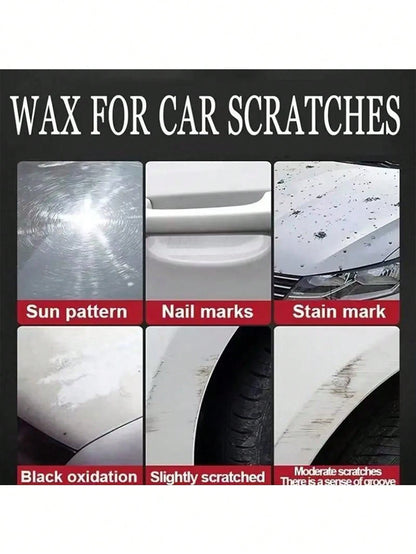 KineShineX Car Scratch Repair Cream, Car Scrape Repair Cream, Repair Cream For Plastic Parts Of Cars, Motorcycles And Trucks, Car Accessories, Comes With A Free Car Cleaning Sponge.