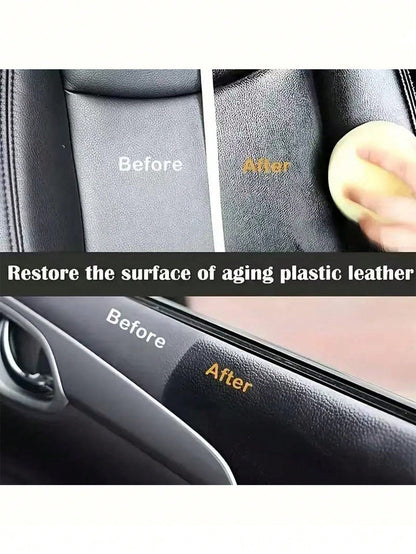 KineShineX Car Tire Polishing Compound, Car Tire Blackening Agent, Prevents Tire Cracking, Oxidation And Yellowing, Car Interior Polishing And Repair Compound, Plastic Parts Scratch Repair Wax, Car Po