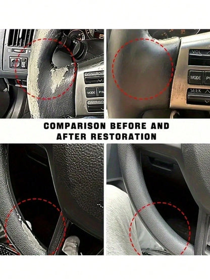 KineShineX Car Tire Polishing Compound, Car Tire Blackening Agent, Prevents Tire Cracking, Oxidation And Yellowing, Car Interior Polishing And Repair Compound, Plastic Parts Scratch Repair Wax, Car Po