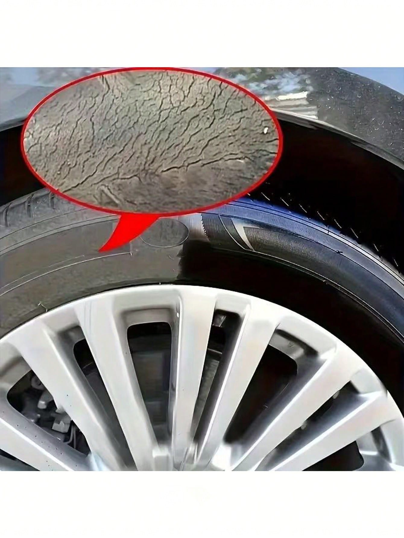 KineShineX Tire Gloss, Tire Blackener, Durable Anti-Aging Agent, Tire Polish, Tire Care Cream, Polishing Agent, Car Paint Repair Agent And Car Parts. Thick And Thin Sponges Shipped Randomly.