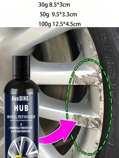 KineShineX Tire Gloss, Tire Blackener, Durable Anti-Aging Agent, Tire Polish, Tire Care Cream, Polishing Agent, Car Paint Repair Agent And Car Parts. Thick And Thin Sponges Shipped Randomly.