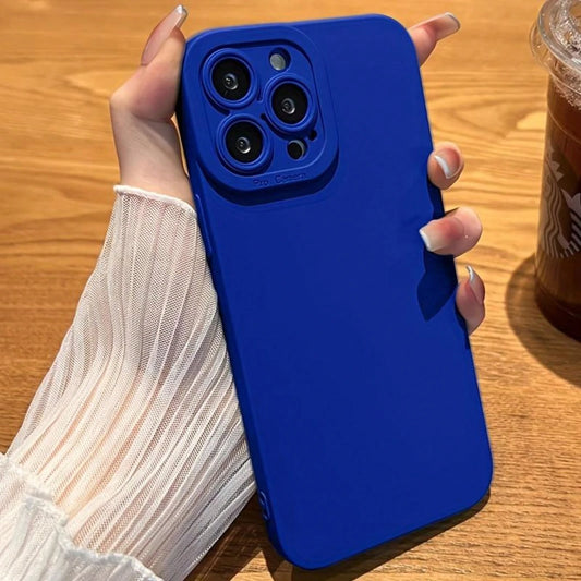 Klein Blue Series Case 14promax Case Eyes Silicone For 15pro New Case 12 Pure Color Evening 11 Points Minimalist Full Set X Drop Proof Male 15plus Female,Suitable For 17 Air