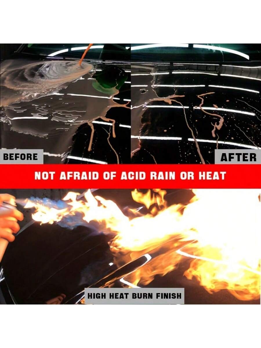 KUFI Black Car Wax, Detergent Glossy Wax, Crystalline Polishing Wax, Water-Resistant Protective Wax For All Black Vehicles