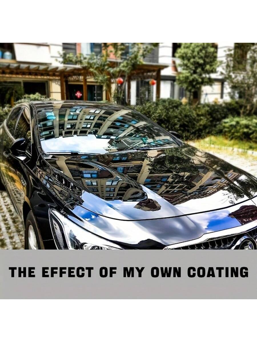 KUFI Black Car Wax, Detergent Glossy Wax, Crystalline Polishing Wax, Water-Resistant Protective Wax For All Black Vehicles