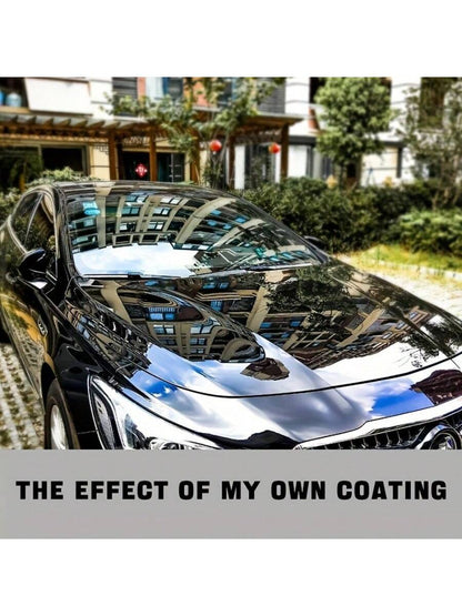 KUFI Black Car Wax, Detergent Glossy Wax, Crystalline Polishing Wax, Water-Resistant Protective Wax For All Black Vehicles