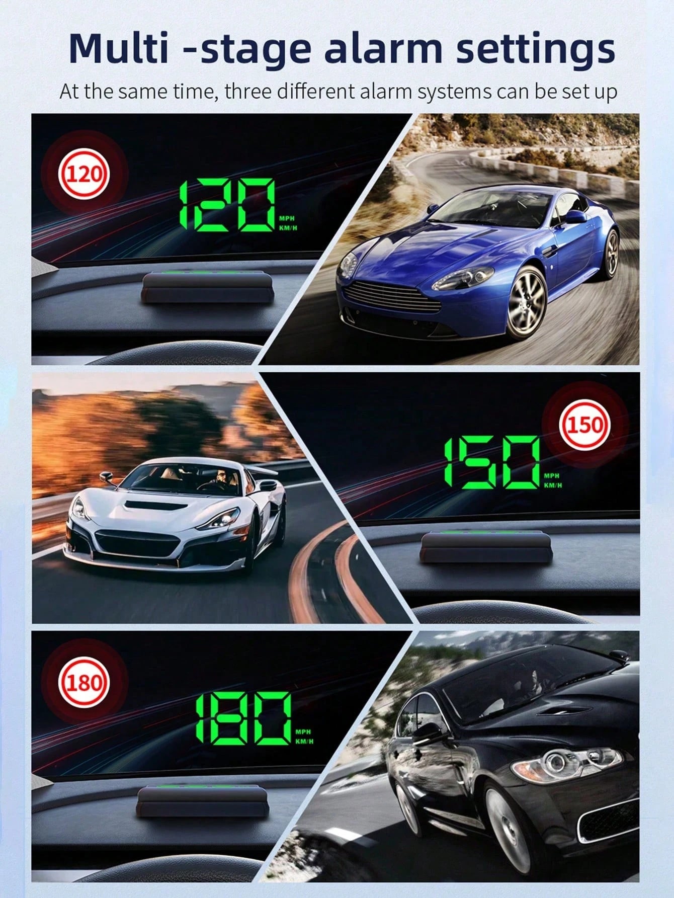 KWHUD Multifunctional Heads-Up Display For Cars, Suitable For All Vehicle Models, No Battery Required