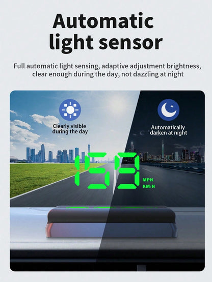 KWHUD Multifunctional Heads-Up Display For Cars, Suitable For All Vehicle Models, No Battery Required
