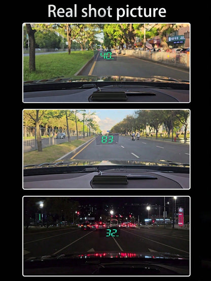 KWHUD Multifunctional Heads-Up Display For Cars, Suitable For All Vehicle Models, No Battery Required