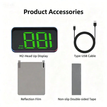KWHUD Multifunctional Heads-Up Display For Cars, Suitable For All Vehicle Models, No Battery Required