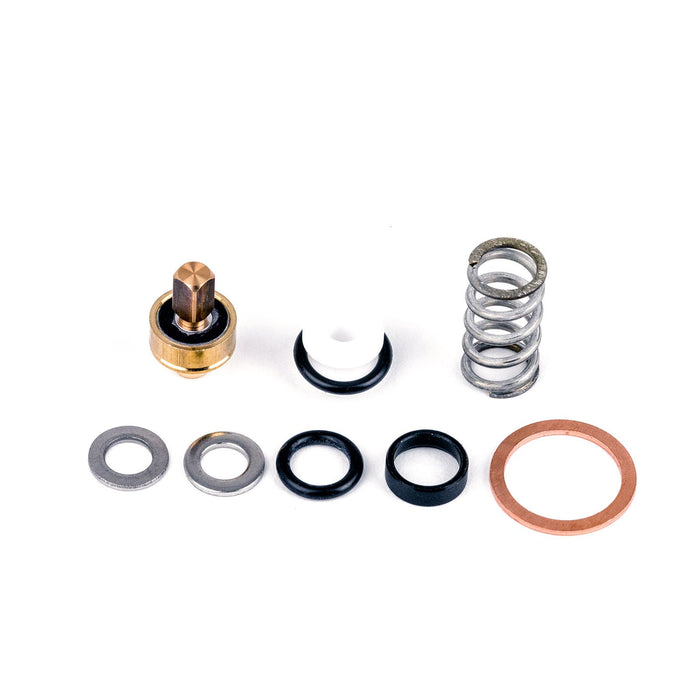 La Marzocco steam arm valve rebuild kit with copper valve core seals and springs