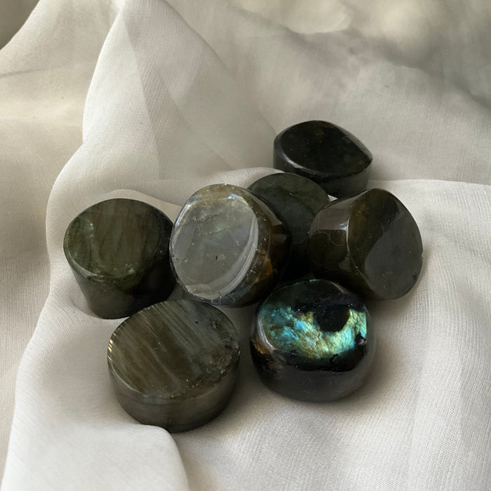 Labradorite buttons