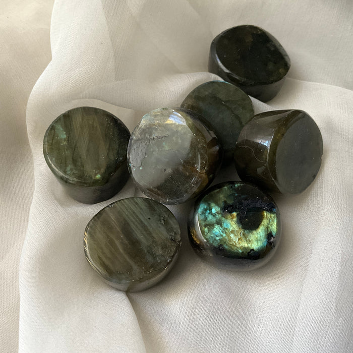 Labradorite buttons