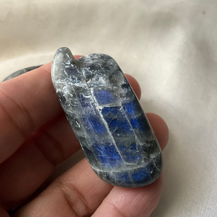 Labradorite tumbles