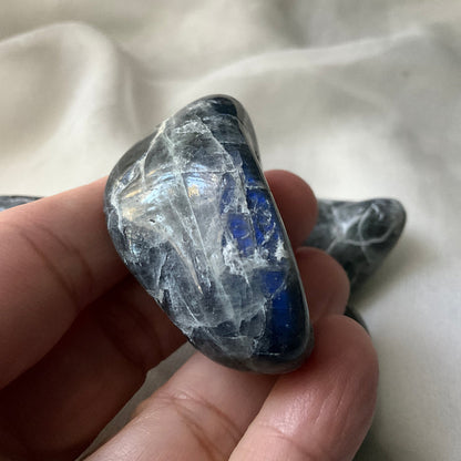 Labradorite tumbles