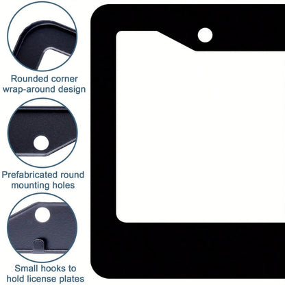 Ladybug Print Light Green License Plate Frame, Universal Fit For US Vehicles, Cute Auto Accessory