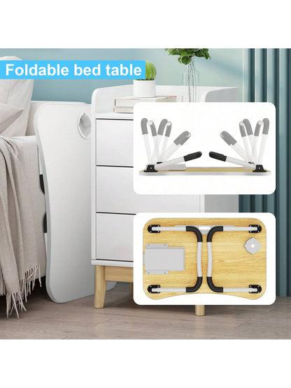 Laptop Bed Desk Table Tray Stand With Cup Holder Drawer For Bed Sofa Couch Study Reading Writing On Low Sitting Floor Large Portable Foldable Lap Trays Eating And Laptops