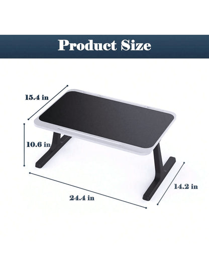 Laptop Bed Tray Desk Adjustable Laptop Table Foldable Portable Laptop Desk For Eating Breakfast On Bed/Couch, Working, Writing, Gaming, Drawing(Black Or Grey)
