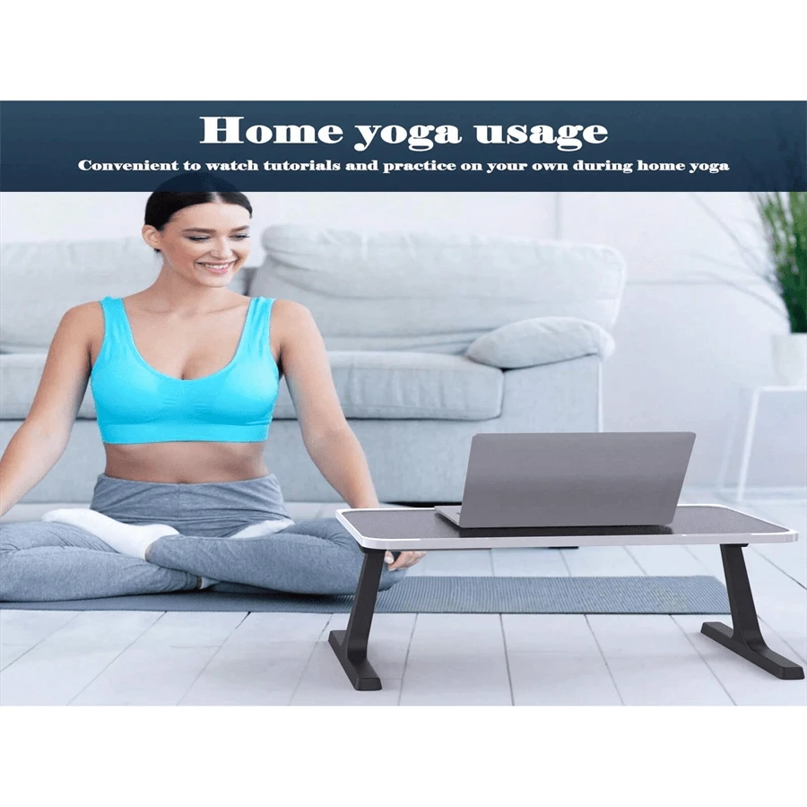 Laptop Bed Tray Desk Adjustable Laptop Table Foldable Portable Laptop Desk For Eating Breakfast On Bed/Couch, Working, Writing, Gaming, Drawing(Black Or Grey)