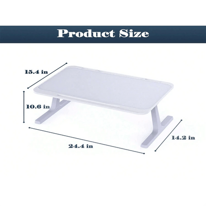 Laptop Bed Tray Desk Adjustable Laptop Table Foldable Portable Laptop Desk For Eating Breakfast On Bed/Couch, Working, Writing, Gaming, Drawing(Black Or Grey)