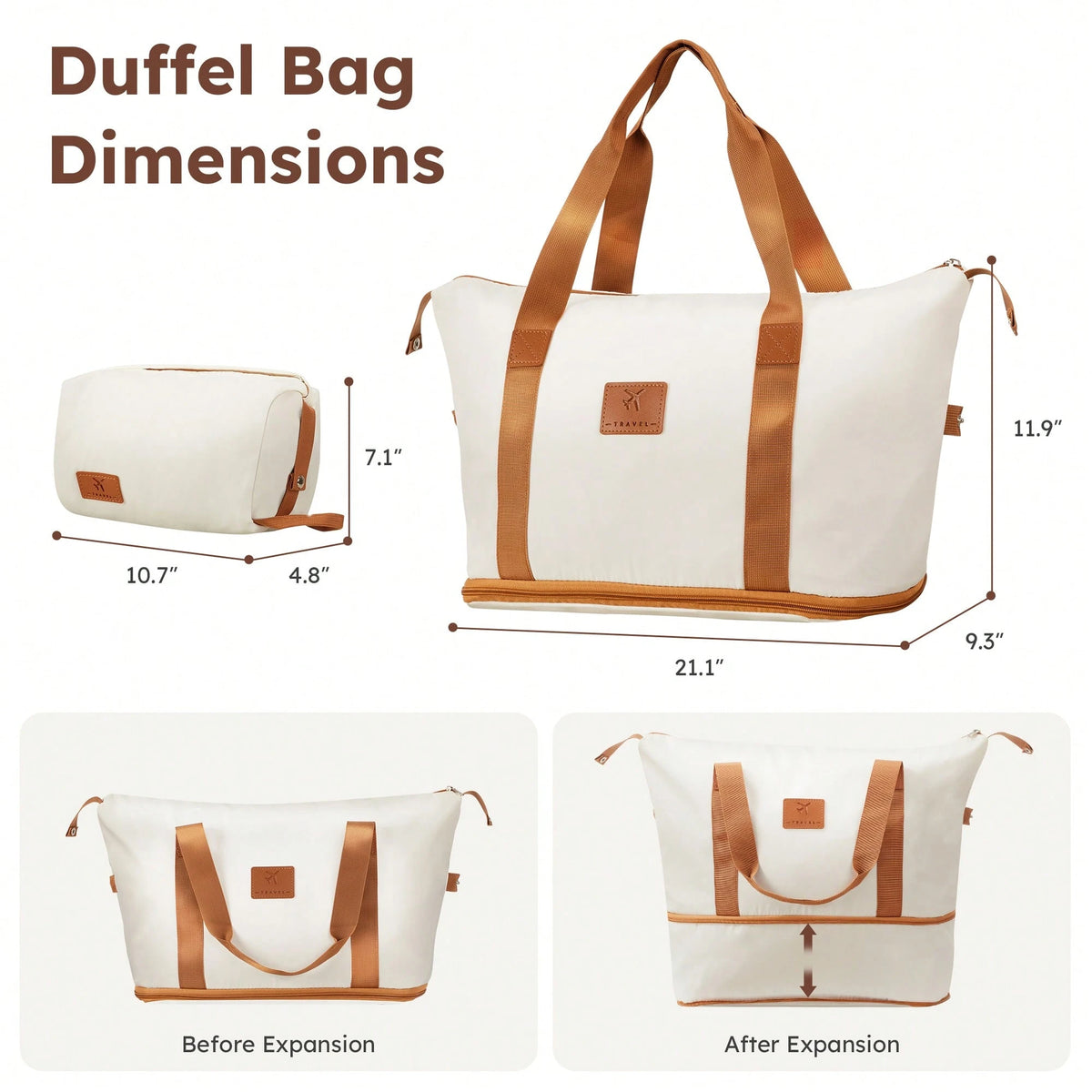 Large Capacity ABS Hardside Luggage Set, 16/20/24/28 Inch Spinner Suitcases + 2 Travel Bags + 1 Cosmetic Case, 7-Piece Set For Holiday Travel