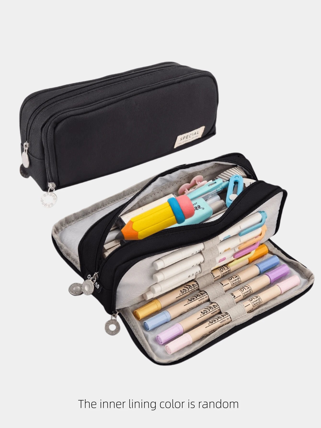 Large Capacity Pencil Case, Stylish & Practical, Office Stationery Storage Bag, Minimalist & Durable, Multi-Functional Design, Back To School