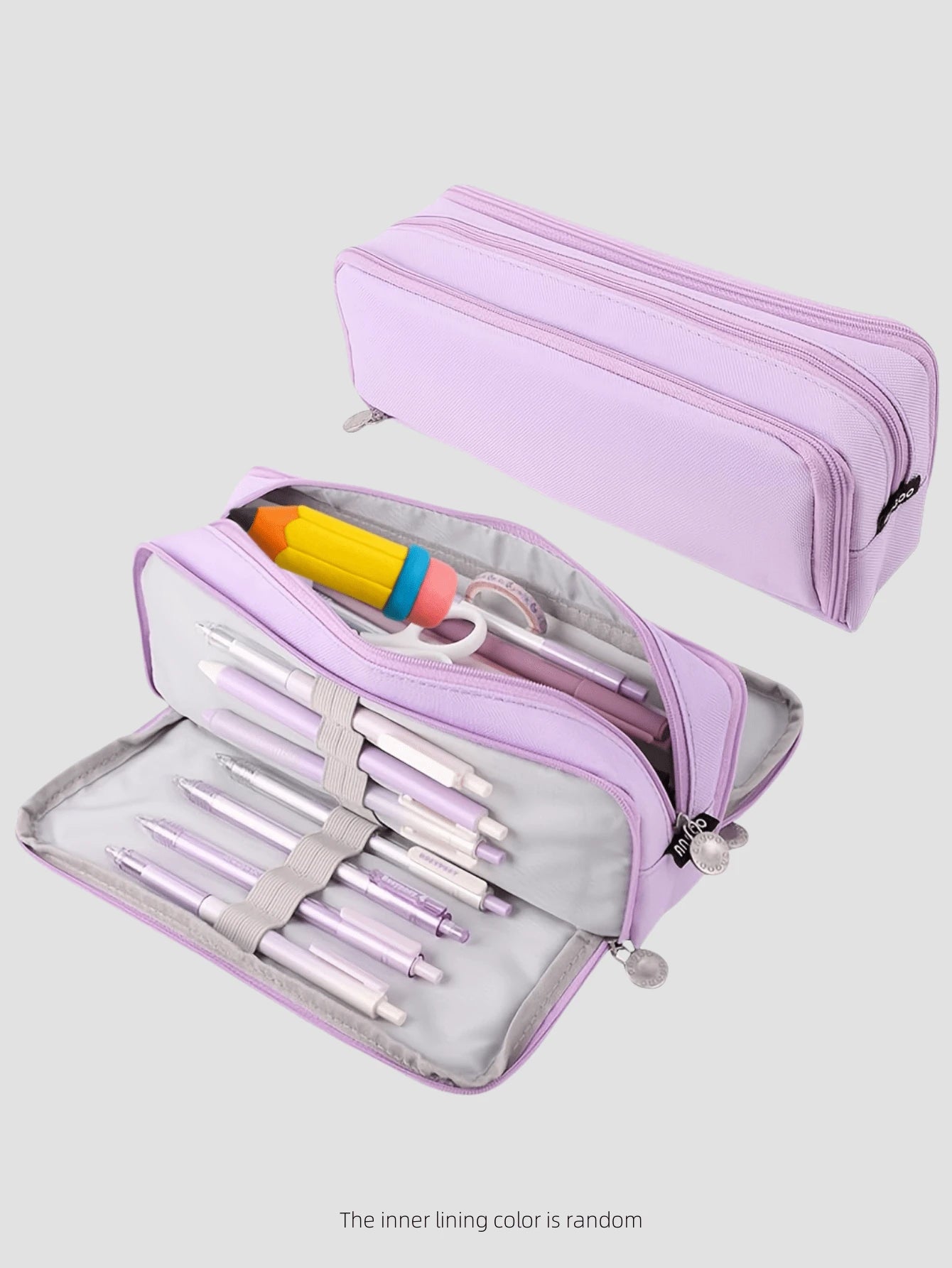 Large Capacity Pencil Case, Stylish & Practical, Office Stationery Storage Bag, Minimalist & Durable, Multi-Functional Design, Back To School