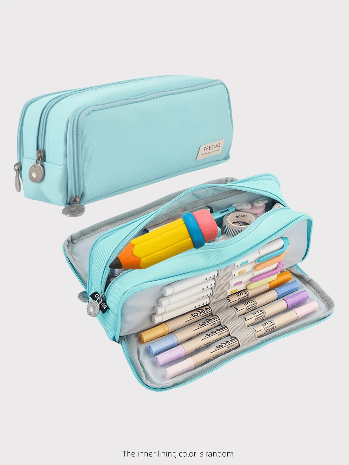 Large Capacity Pencil Case, Stylish & Practical, Office Stationery Storage Bag, Minimalist & Durable, Multi-Functional Design, Back To School