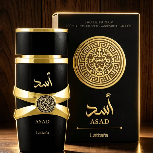 Lattafa Asad Cologne For Men 3.4 Oz 100ml| Luxury EDP Fragrance| Strong Masculine Long Lasting Scent| Gift For Husband Boyfriend Dad