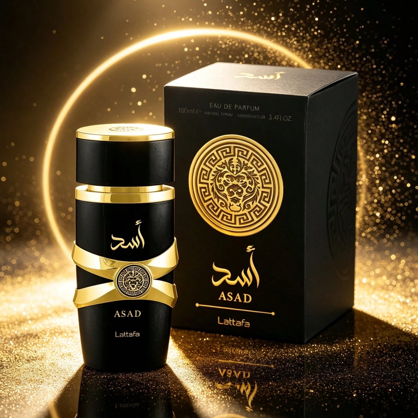 Lattafa Asad Men's Perfume 3.4oz/100ml| Eau De Parfum Cologne| Premium Arabian Fragrance| Warm Spicy Woody Cedarwood Scent For Guys