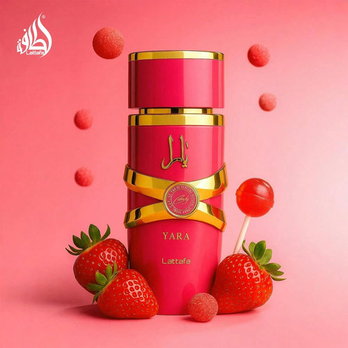 Lattafa YARA Candy EDP Spray 3.4 Oz, Vanilla Berry Sweet Floral Long Lasting Perfume For Women, Pink Gold Bottle Gift