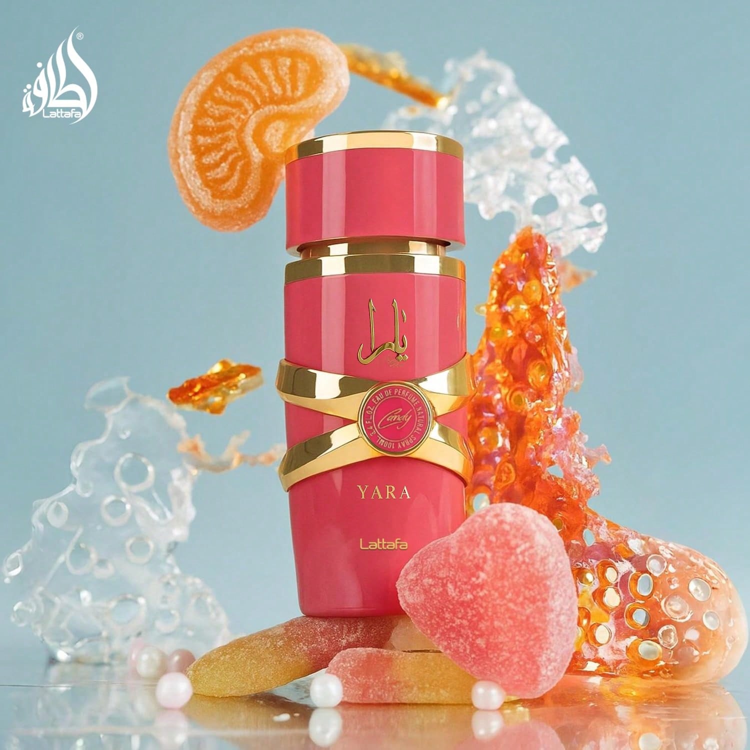Lattafa YARA Candy EDP Spray 3.4 Oz, Vanilla Berry Sweet Floral Long Lasting Perfume For Women, Pink Gold Bottle Gift