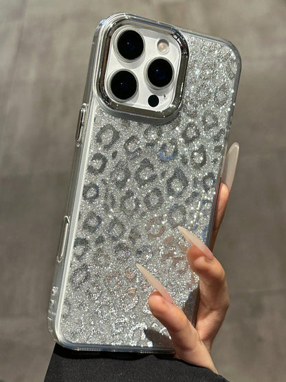 Leather Luxury Leopard Print Luxury Leopard Print Leather Fashion Phone Shockproof Case Compatible With Iphone16pro Max/11/17/17pro/17pro Max/14pro/14promax/15/ 16/15 Pro Max/14/13/12 Magnetic Electro
