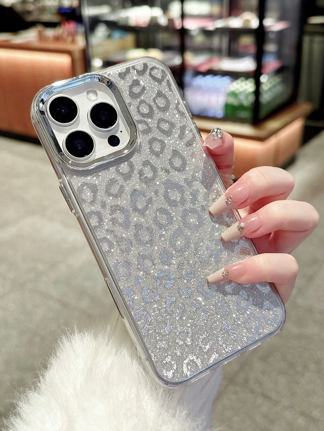 Leather Luxury Leopard Print Luxury Leopard Print Leather Fashion Phone Shockproof Case Compatible With Iphone16pro Max/11/17/17pro/17pro Max/14pro/14promax/15/ 16/15 Pro Max/14/13/12 Magnetic Electro