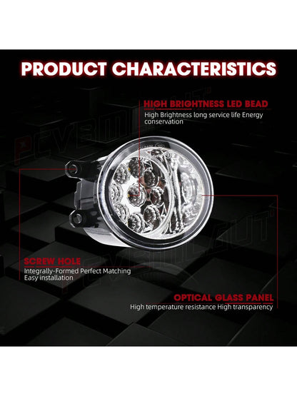 LED Fog Light Fit For TOYOTA Venza 2009 2010 2011 2012 2013 2014 2015 Replacement Front Bumper Lamp Driving