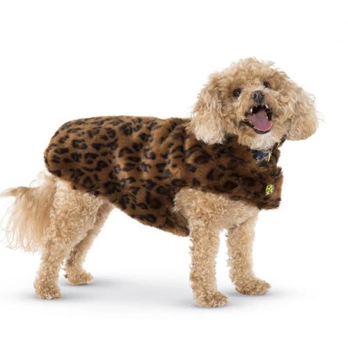 Leopard Faux-Fur Coat