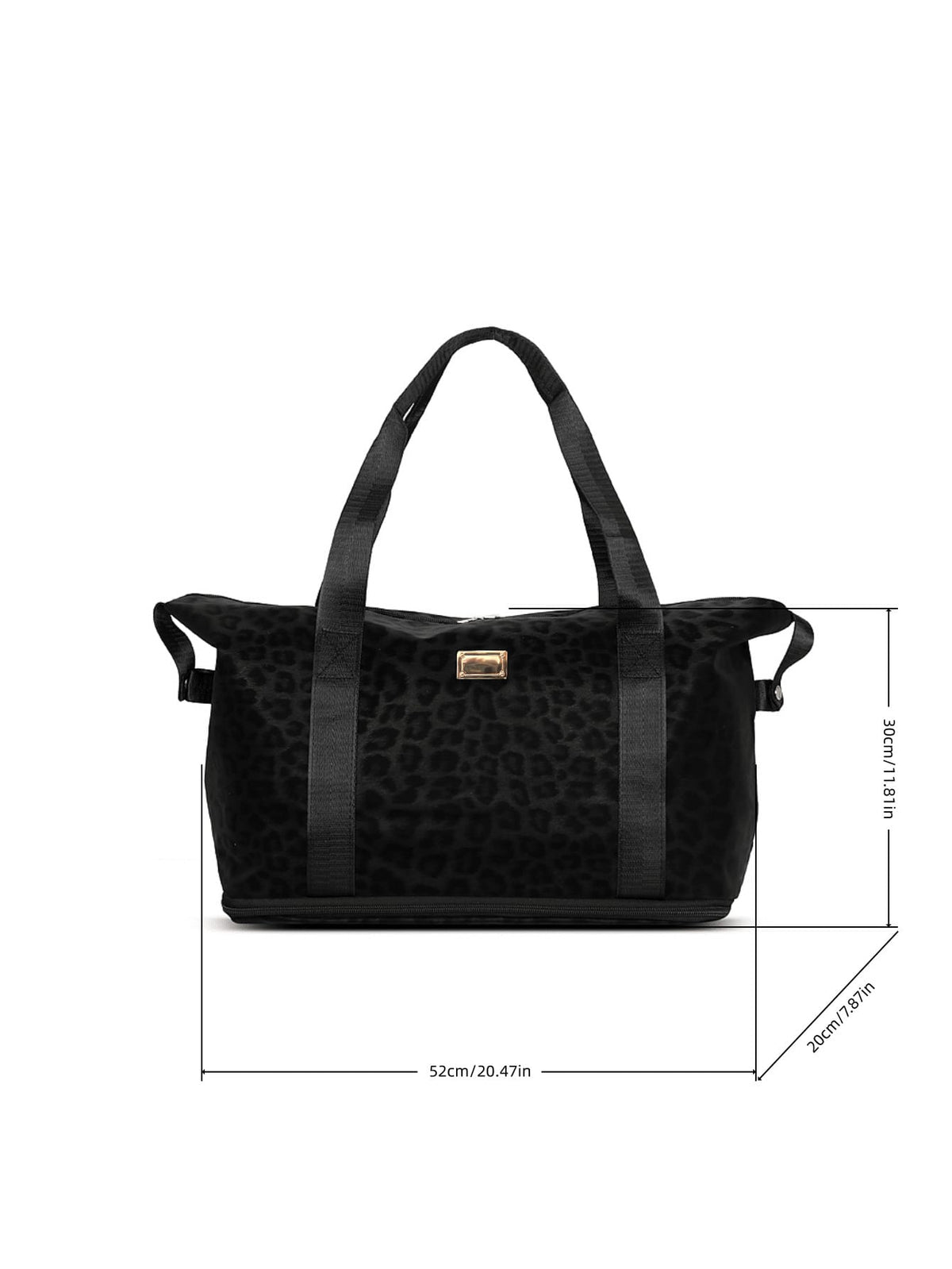 Leopard Print Waterproof Travel Bag, Foldable Tote Bag, Large Capacity Gym Bag, Suitable For Carry-On, Shopping, Yoga, Swimming Luggage Bag Duffle Bag Cabin Bag Weekend Bag Lightweight Durable For Out