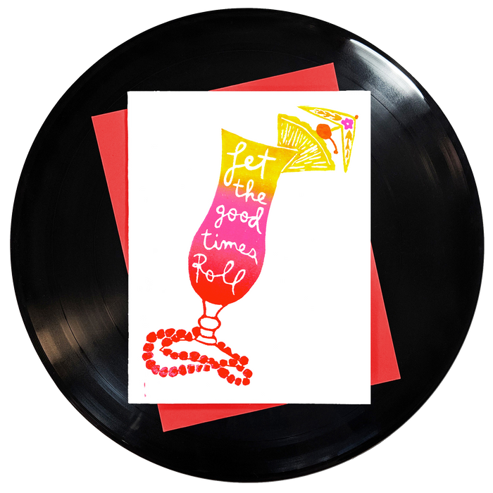 Let the Good Times Roll Greeting Card 6-Pack Inspired By Music