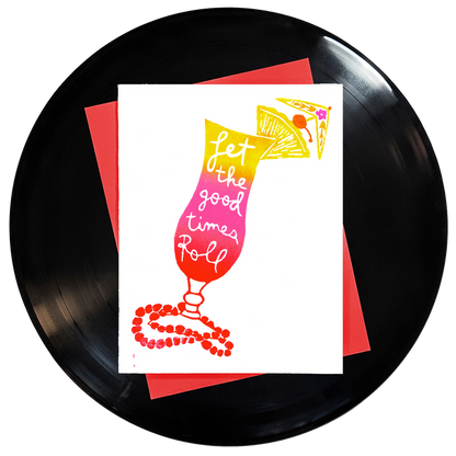 Let the Good Times Roll Greeting Card 6-Pack Inspired By Music