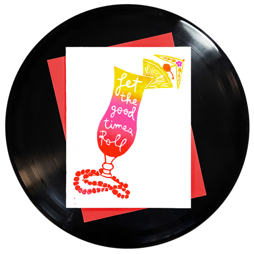 Let the Good Times Roll Greeting Card 6-Pack Inspired By Music
