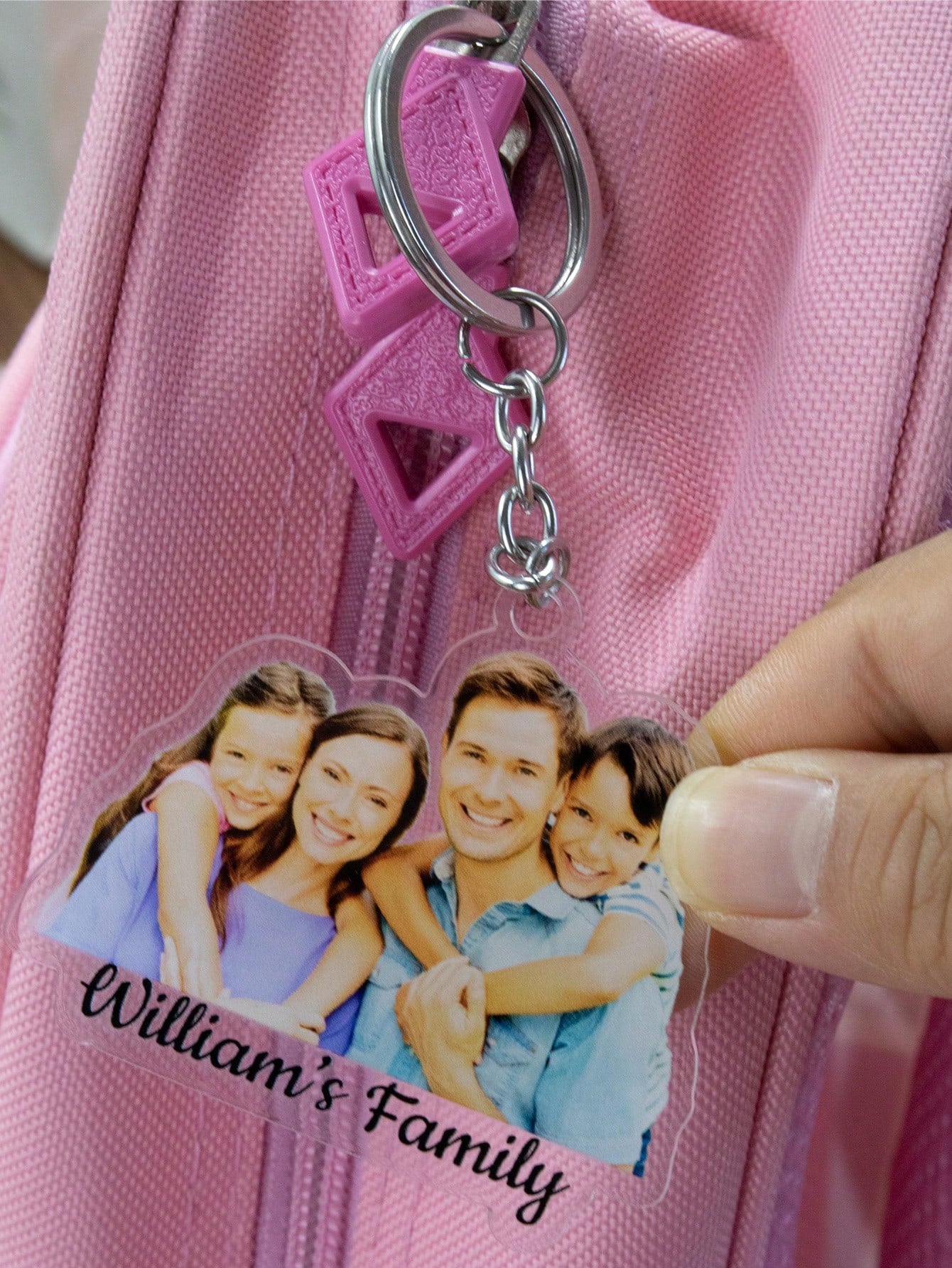 LICVIC Custom Photo Keychain, Personalized Acrylic Key Chain, Customized Bag Charm, Customizable Picture Keychain, Birthday, Anniversary, Valentine's Day, Drive Keychain