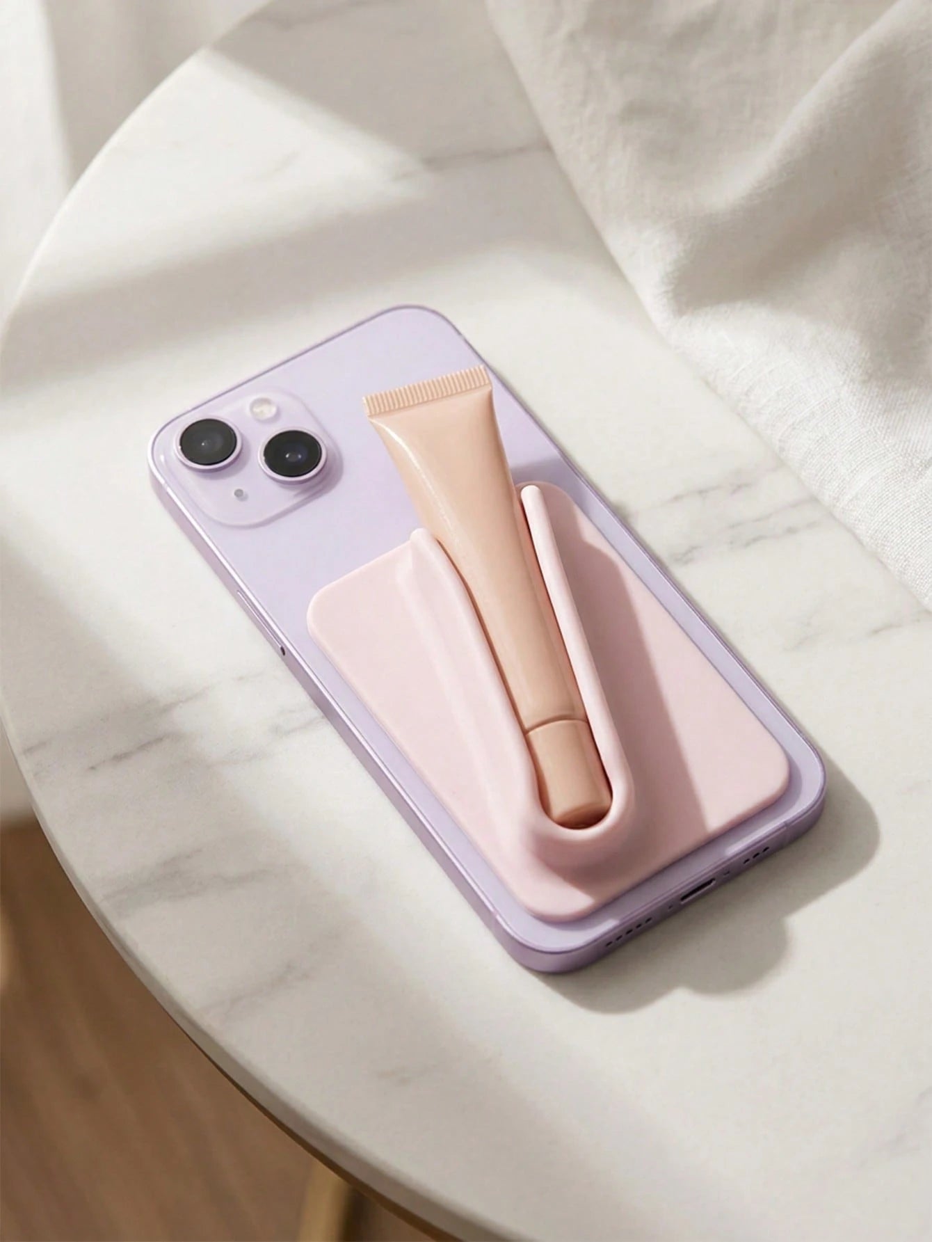 Lipstick Holder, Compatible With Various Lip Balms, Lipsticks, Lip Glosses; Flexible Silicone Clamping Slots, Lightweight And Portable, Suitable For Commuting And Travel, Can Organize And Store Variou