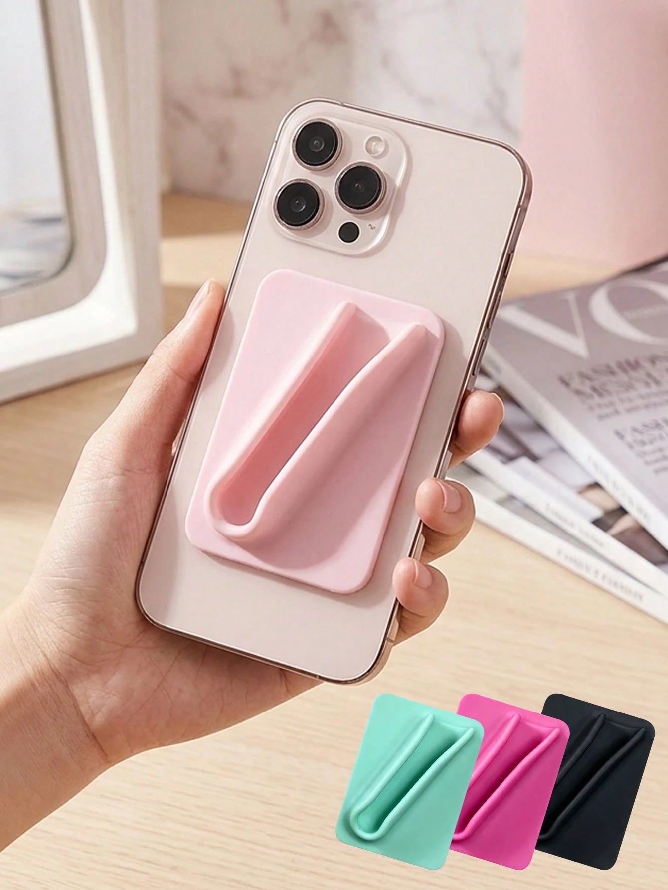Lipstick Holder, Compatible With Various Lip Balms, Lipsticks, Lip Glosses; Flexible Silicone Clamping Slots, Lightweight And Portable, Suitable For Commuting And Travel, Can Organize And Store Variou