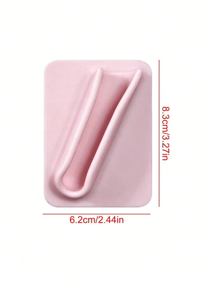 Lipstick Holder, Compatible With Various Lip Balms, Lipsticks, Lip Glosses; Flexible Silicone Clamping Slots, Lightweight And Portable, Suitable For Commuting And Travel, Can Organize And Store Variou