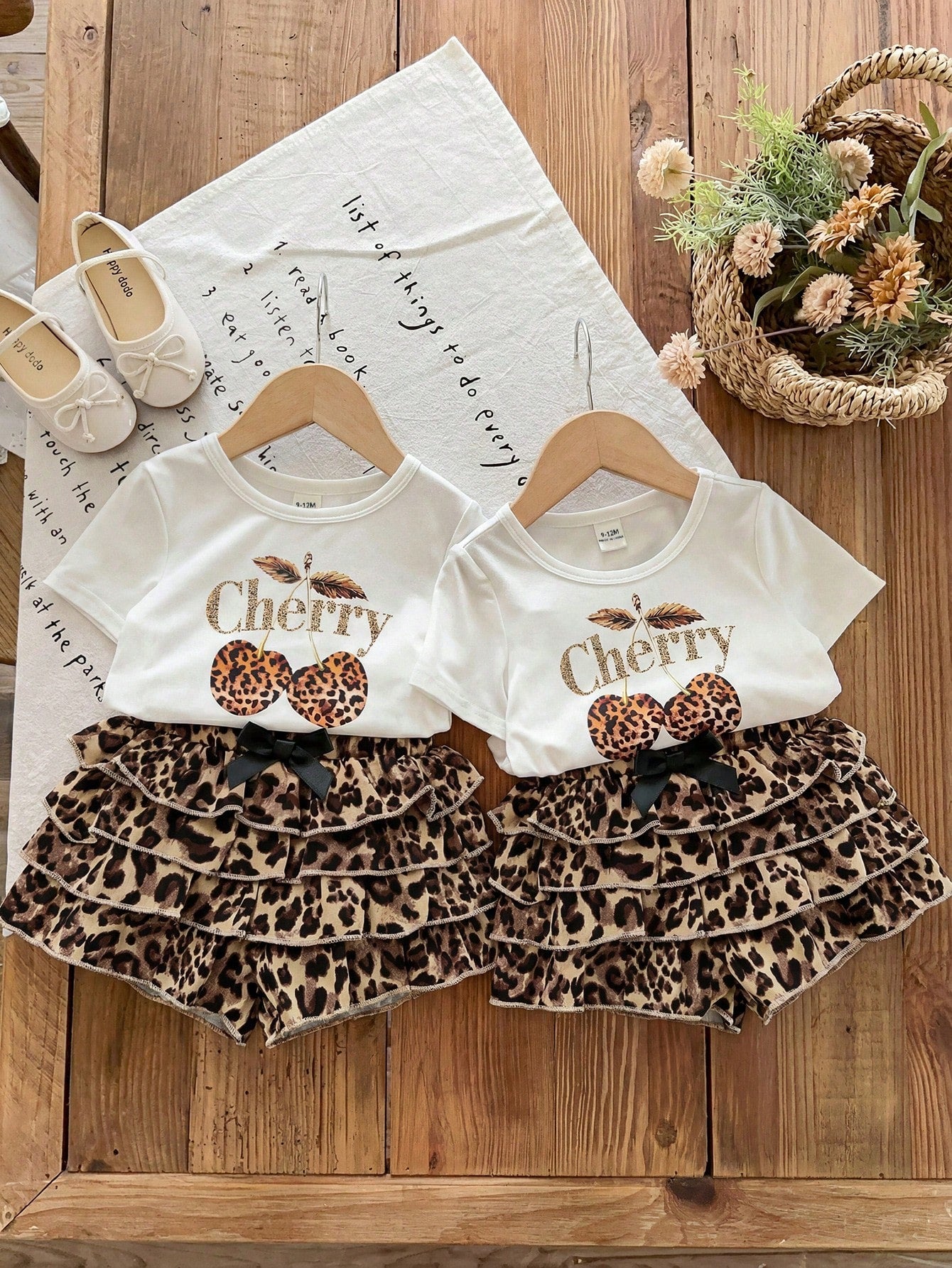 LMoss Kids 2pcs/Set Baby Girl Casual Cute Comfortable Solid Color Round Neck T-Shirt And Plaid Shorts Set Vacation White Blue Summer